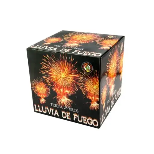 Torta 25 tiros Lluvia de fuego
